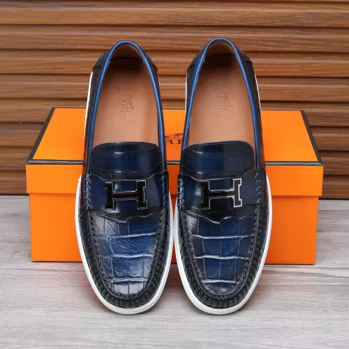 Replica Hermes Leather Shoes For Men #1347887 $96.00 USD for Wholesale