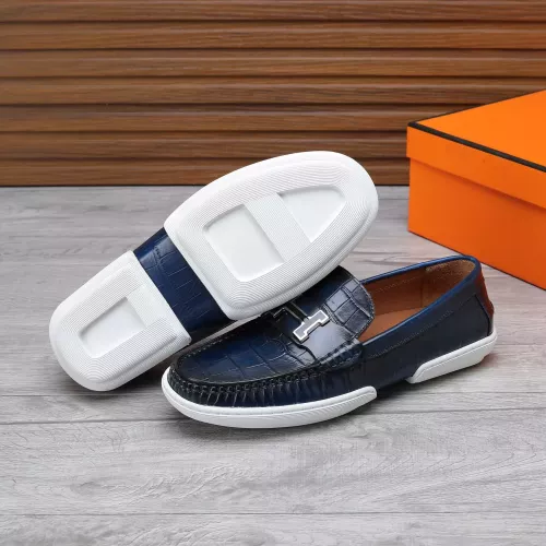 Replica Hermes Leather Shoes For Men #1347887 $96.00 USD for Wholesale