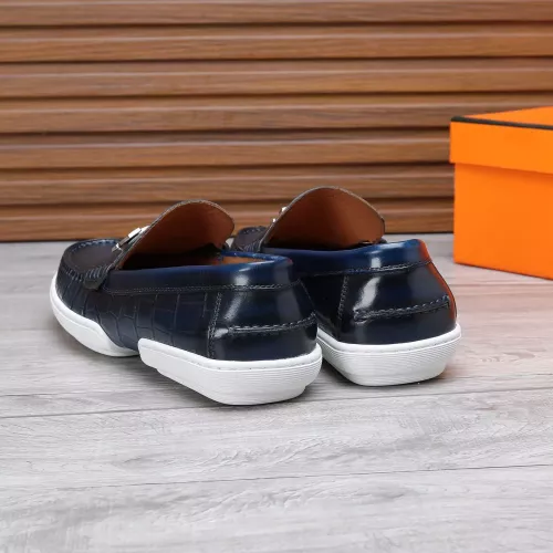 Replica Hermes Leather Shoes For Men #1347887 $96.00 USD for Wholesale