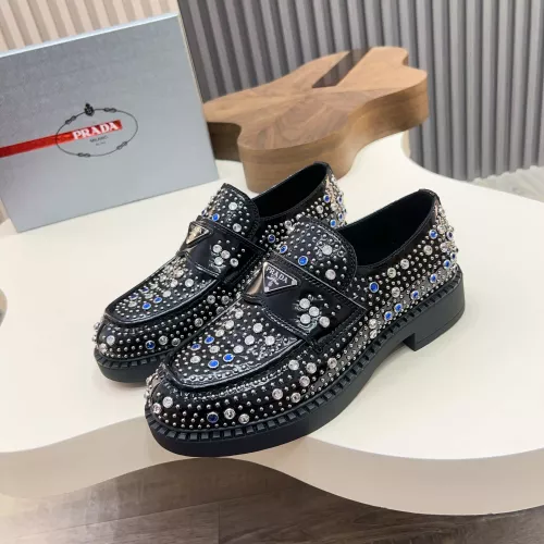 Wholesale Prada Leather Shoes For Men #1347966 $130.00 USD, Wholesale Quality Replica Prada Leather Shoes