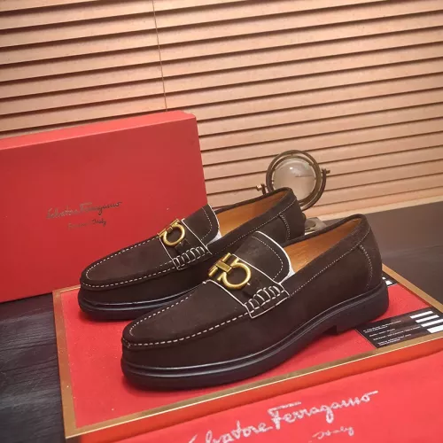 Wholesale Salvatore Ferragamo Leather Shoes For Men #1347968 $85.00 USD, Wholesale Quality Replica Salvatore Ferragamo Leather Shoes