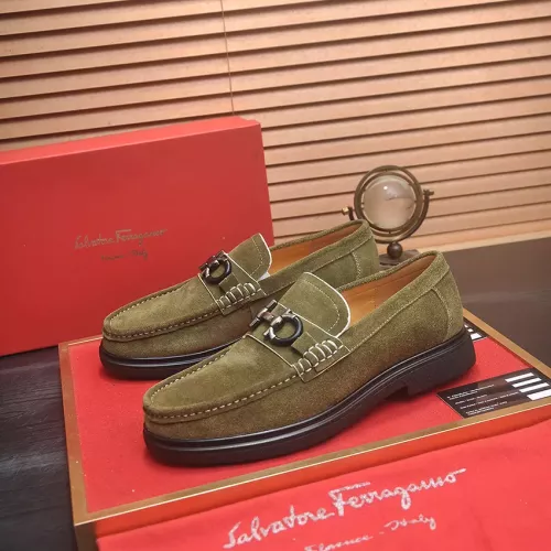 Wholesale Salvatore Ferragamo Leather Shoes For Men #1347970 $85.00 USD, Wholesale Quality Replica Salvatore Ferragamo Leather Shoes
