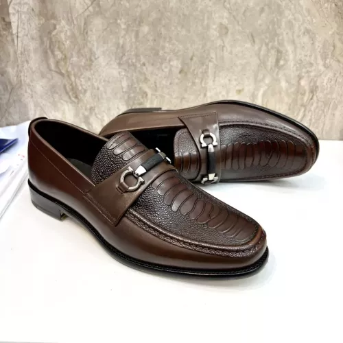 Wholesale Salvatore Ferragamo Leather Shoes For Men #1347985 $160.00 USD, Wholesale Quality Replica Salvatore Ferragamo Leather Shoes