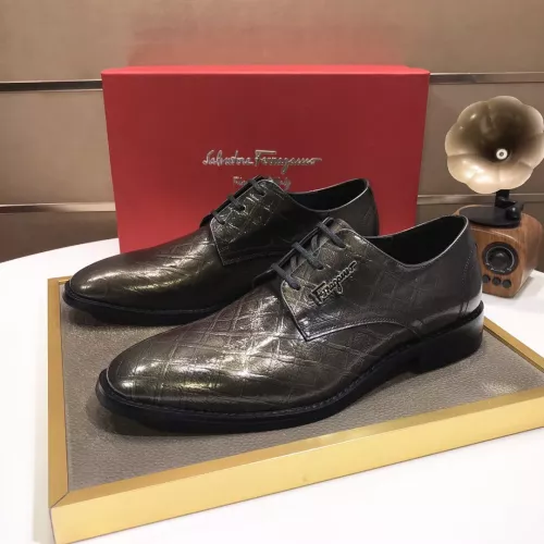 Wholesale Salvatore Ferragamo Leather Shoes For Men #1348008 $92.00 USD, Wholesale Quality Replica Salvatore Ferragamo Leather Shoes