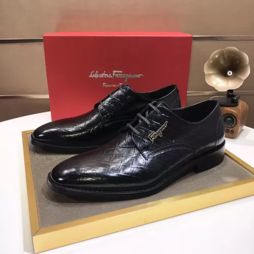 Wholesale Salvatore Ferragamo Leather Shoes For Men #1348009 $92.00 USD, Wholesale Quality Replica Salvatore Ferragamo Leather Shoes