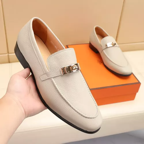 Replica Hermes Leather Shoes For Men #1348018 $85.00 USD for Wholesale