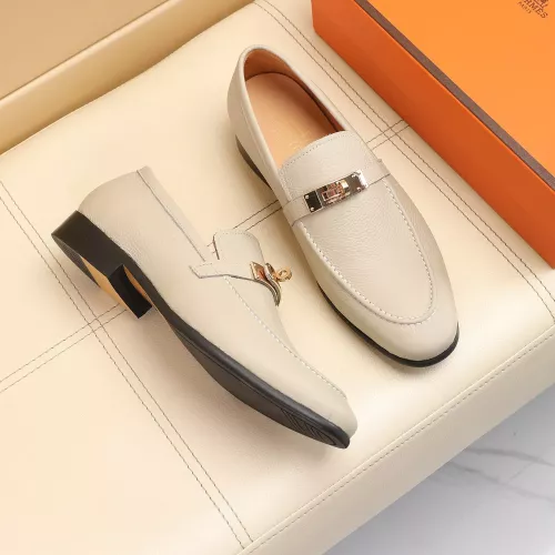 Replica Hermes Leather Shoes For Men #1348018 $85.00 USD for Wholesale