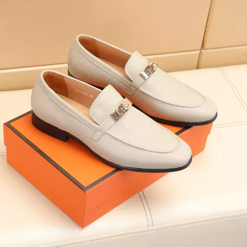 Replica Hermes Leather Shoes For Men #1348018 $85.00 USD for Wholesale