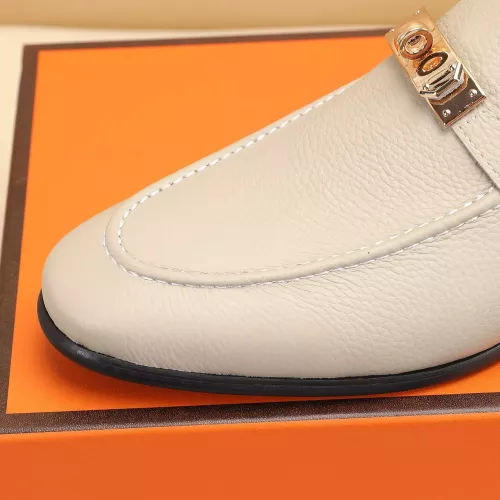 Replica Hermes Leather Shoes For Men #1348018 $85.00 USD for Wholesale
