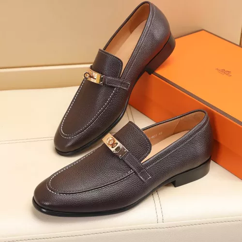 Wholesale Hermes Leather Shoes For Men #1348020 $85.00 USD, Wholesale Quality Replica Hermes Leather Shoes