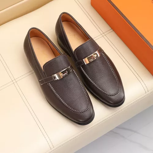 Replica Hermes Leather Shoes For Men #1348020 $85.00 USD for Wholesale