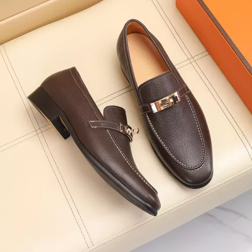Replica Hermes Leather Shoes For Men #1348020 $85.00 USD for Wholesale