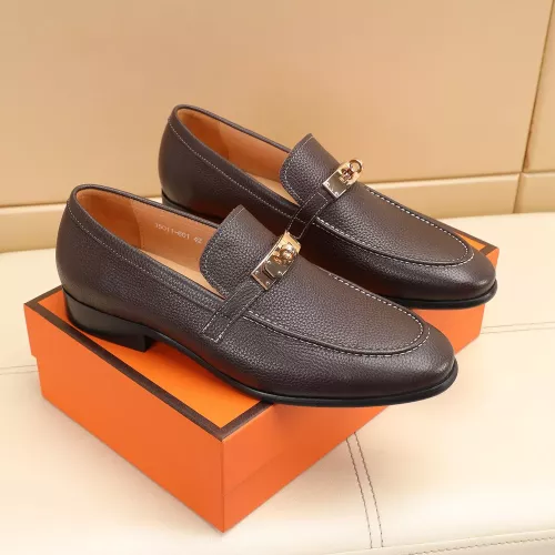 Replica Hermes Leather Shoes For Men #1348020 $85.00 USD for Wholesale