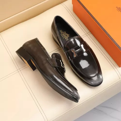 Replica Hermes Leather Shoes For Men #1348025 $88.00 USD for Wholesale