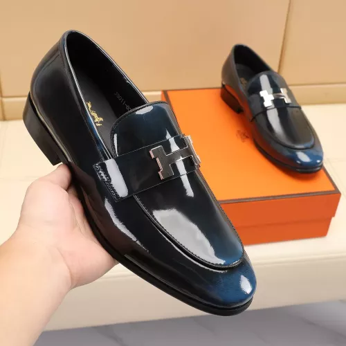 Replica Hermes Leather Shoes For Men #1348026 $88.00 USD for Wholesale