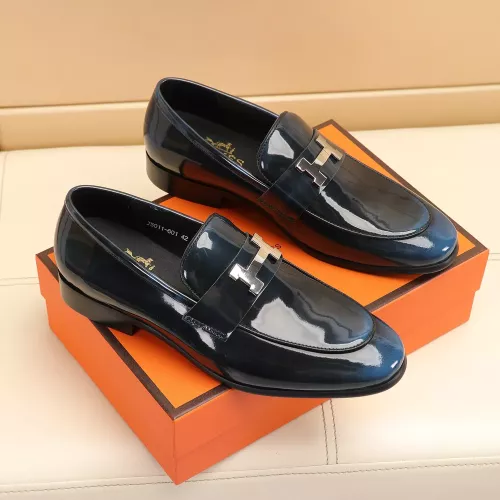 Replica Hermes Leather Shoes For Men #1348026 $88.00 USD for Wholesale
