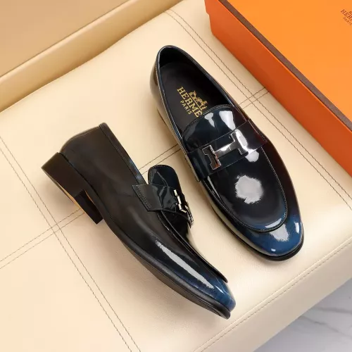 Replica Hermes Leather Shoes For Men #1348026 $88.00 USD for Wholesale