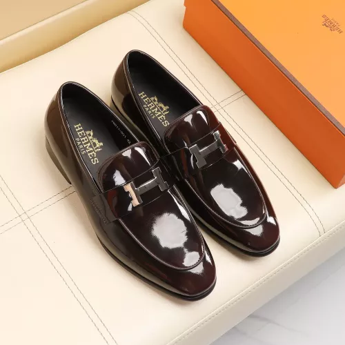 Replica Hermes Leather Shoes For Men #1348027 $88.00 USD for Wholesale