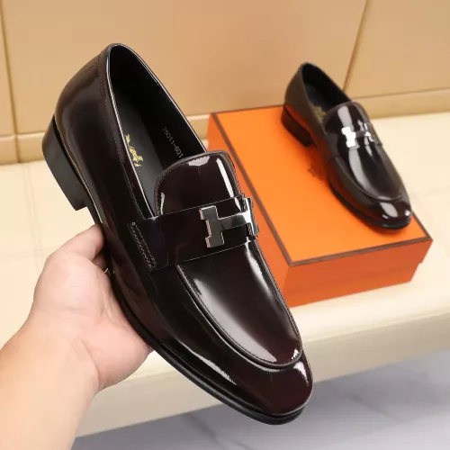 Replica Hermes Leather Shoes For Men #1348027 $88.00 USD for Wholesale