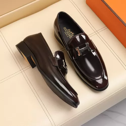 Replica Hermes Leather Shoes For Men #1348027 $88.00 USD for Wholesale