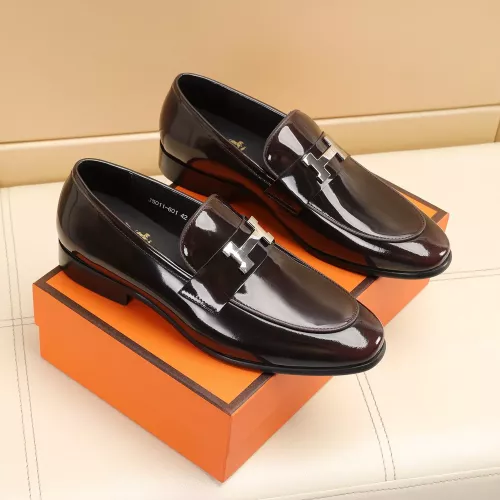 Replica Hermes Leather Shoes For Men #1348027 $88.00 USD for Wholesale