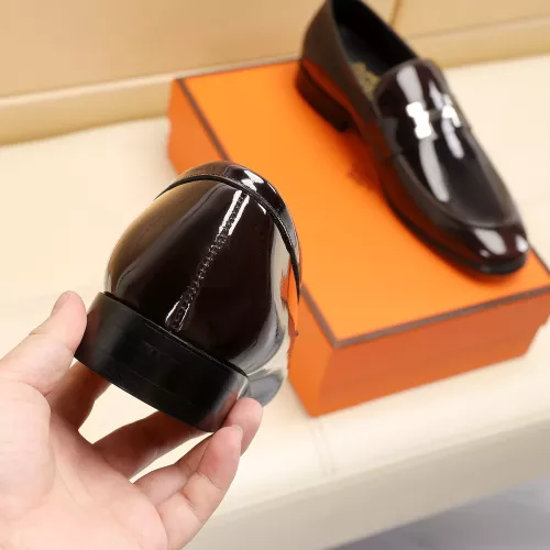 Replica Hermes Leather Shoes For Men #1348027 $88.00 USD for Wholesale