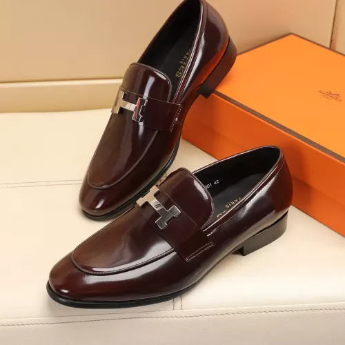 Wholesale Hermes Leather Shoes For Men #1348028 $88.00 USD, Wholesale Quality Replica Hermes Leather Shoes