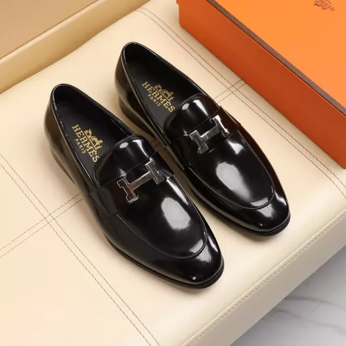 Replica Hermes Leather Shoes For Men #1348029 $88.00 USD for Wholesale