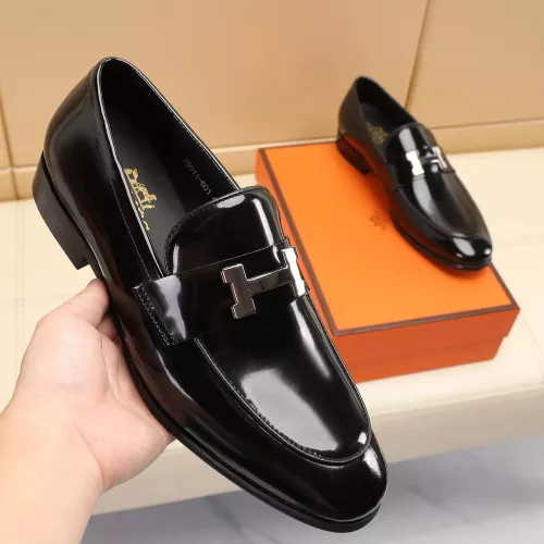 Replica Hermes Leather Shoes For Men #1348029 $88.00 USD for Wholesale