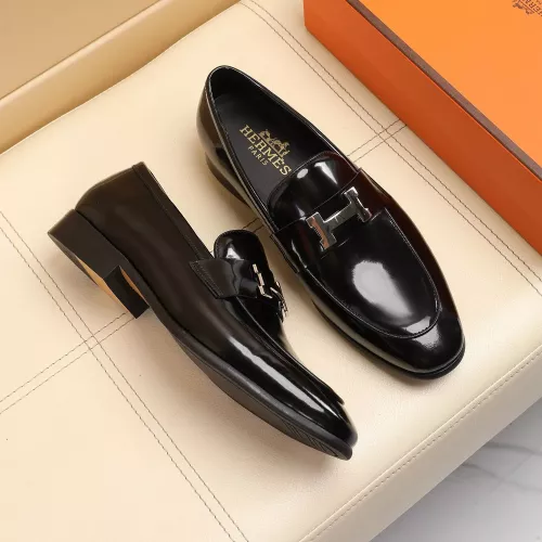 Replica Hermes Leather Shoes For Men #1348029 $88.00 USD for Wholesale