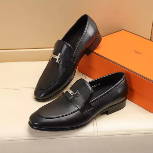 Wholesale Hermes Leather Shoes For Men #1348030 $88.00 USD, Wholesale Quality Replica Hermes Leather Shoes