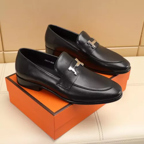 Replica Hermes Leather Shoes For Men #1348030 $88.00 USD for Wholesale