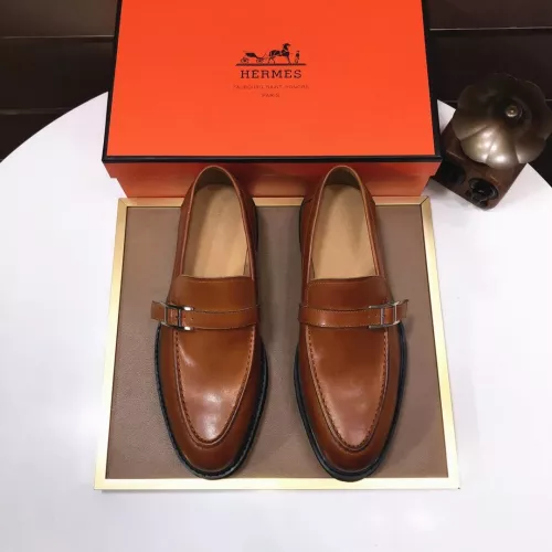 Replica Hermes Leather Shoes For Men #1348049 $102.00 USD for Wholesale