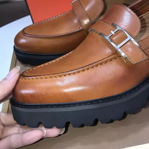 Replica Hermes Leather Shoes For Men #1348049 $102.00 USD for Wholesale