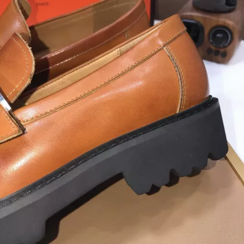 Replica Hermes Leather Shoes For Men #1348049 $102.00 USD for Wholesale
