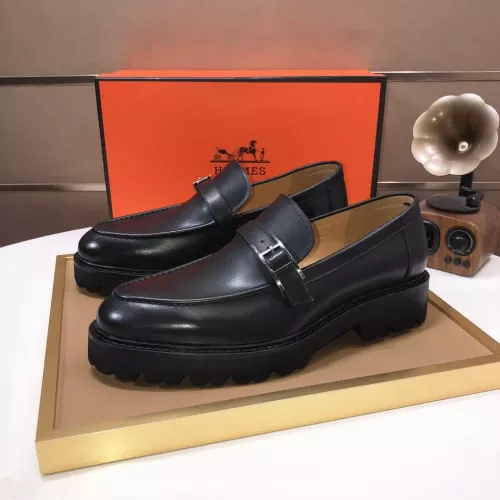Wholesale Hermes Leather Shoes For Men #1348051 $102.00 USD, Wholesale Quality Replica Hermes Leather Shoes