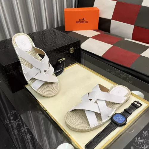 Replica Hermes Slippers For Men #1348347 $64.00 USD for Wholesale