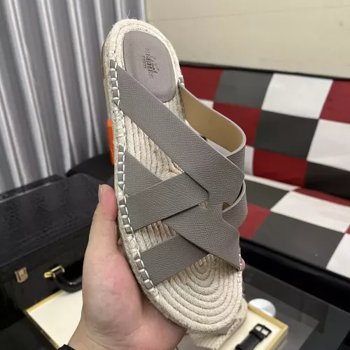 Replica Hermes Slippers For Men #1348349 $64.00 USD for Wholesale