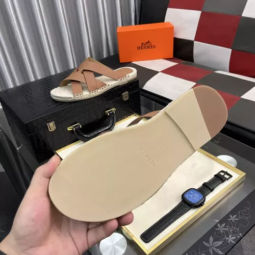 Replica Hermes Slippers For Men #1348350 $64.00 USD for Wholesale