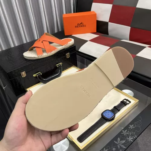 Replica Hermes Slippers For Men #1348351 $64.00 USD for Wholesale