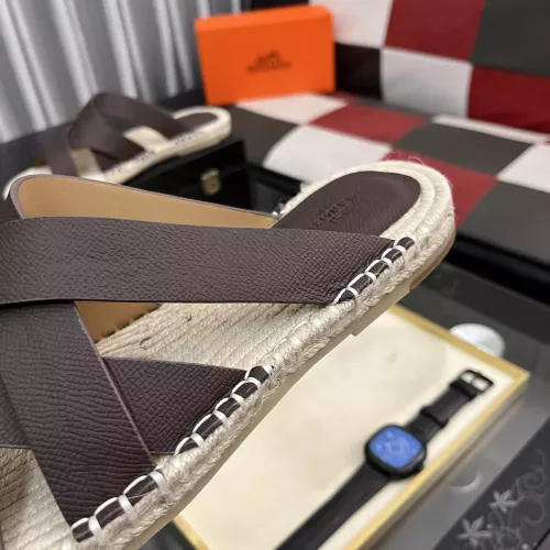 Replica Hermes Slippers For Men #1348352 $64.00 USD for Wholesale