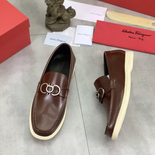 Wholesale Salvatore Ferragamo Leather Shoes For Men #1348367 $105.00 USD, Wholesale Quality Replica Salvatore Ferragamo Leather Shoes