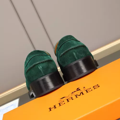 Replica Hermes Leather Shoes For Men #1348370 $85.00 USD for Wholesale