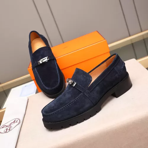 Wholesale Hermes Leather Shoes For Men #1348372 $85.00 USD, Wholesale Quality Replica Hermes Leather Shoes