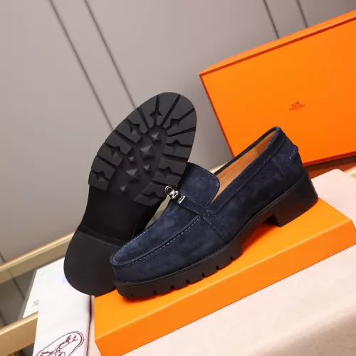 Replica Hermes Leather Shoes For Men #1348372 $85.00 USD for Wholesale