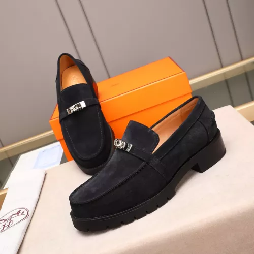 Wholesale Hermes Leather Shoes For Men #1348373 $85.00 USD, Wholesale Quality Replica Hermes Leather Shoes
