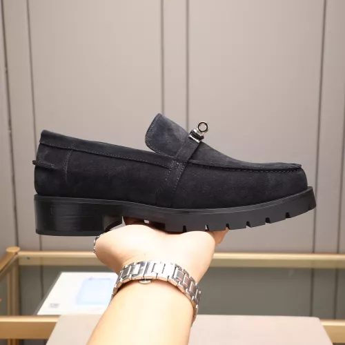 Replica Hermes Leather Shoes For Men #1348373 $85.00 USD for Wholesale