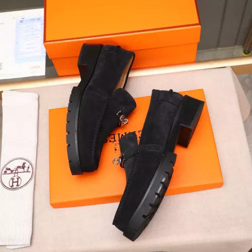 Replica Hermes Leather Shoes For Men #1348373 $85.00 USD for Wholesale