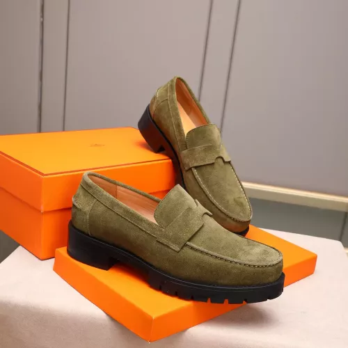 Replica Hermes Leather Shoes For Men #1348374 $85.00 USD for Wholesale