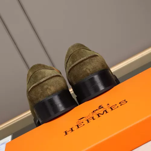 Replica Hermes Leather Shoes For Men #1348374 $85.00 USD for Wholesale